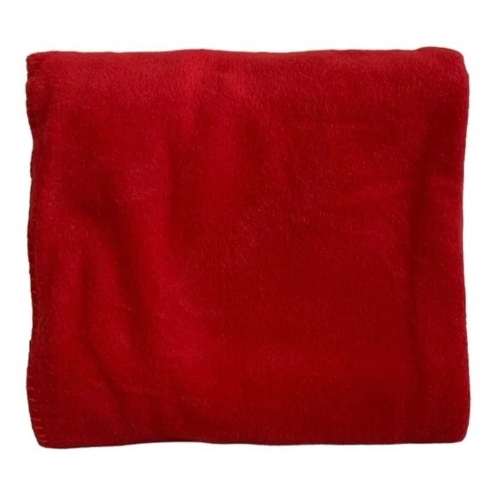 Red Plush Throw Blanket 60x48 Soft Fleece Polyester Couch Bed New